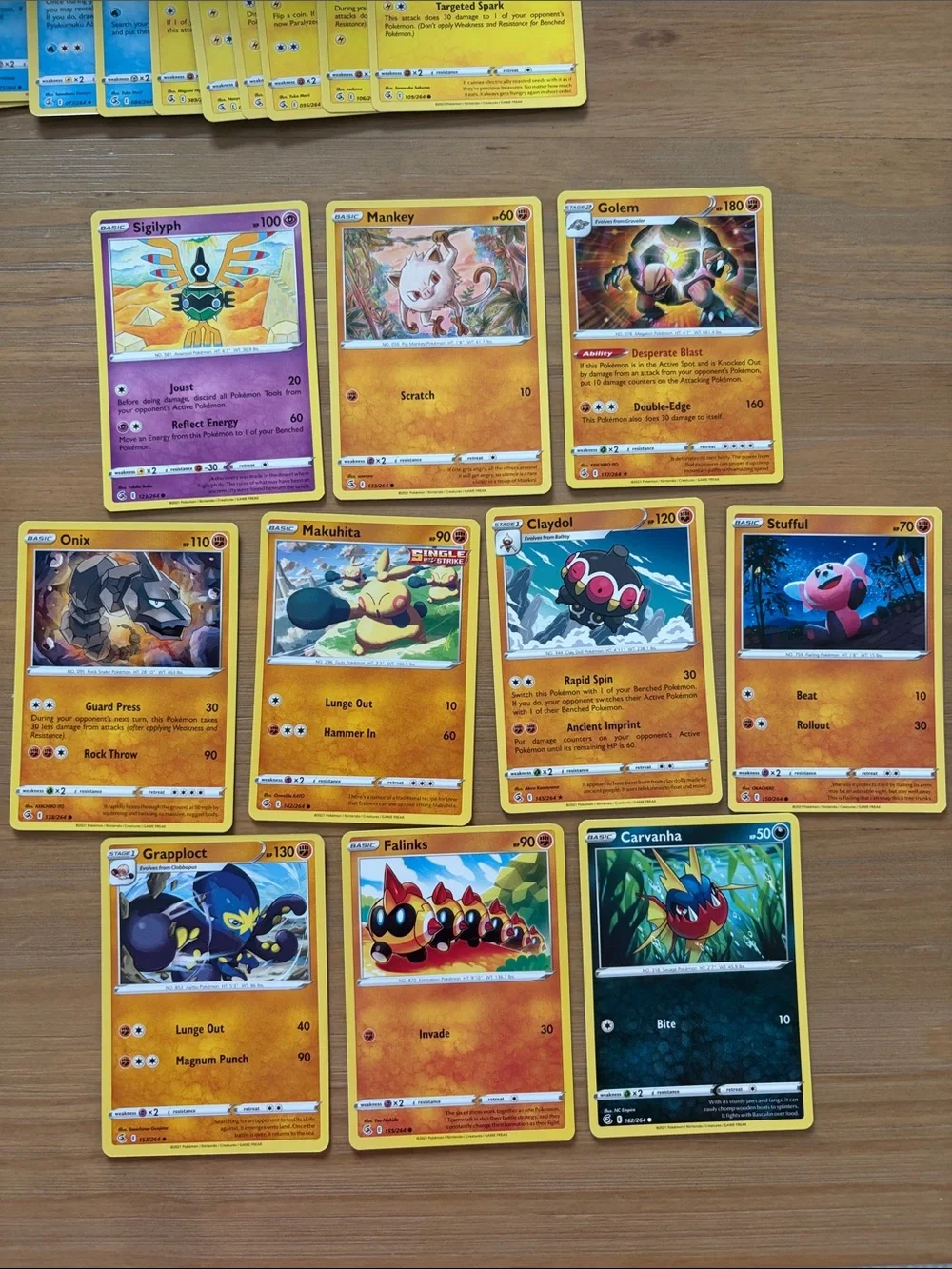 Large Fusion Strike Lot | 37 Unique Cards | Binder Starter Collection